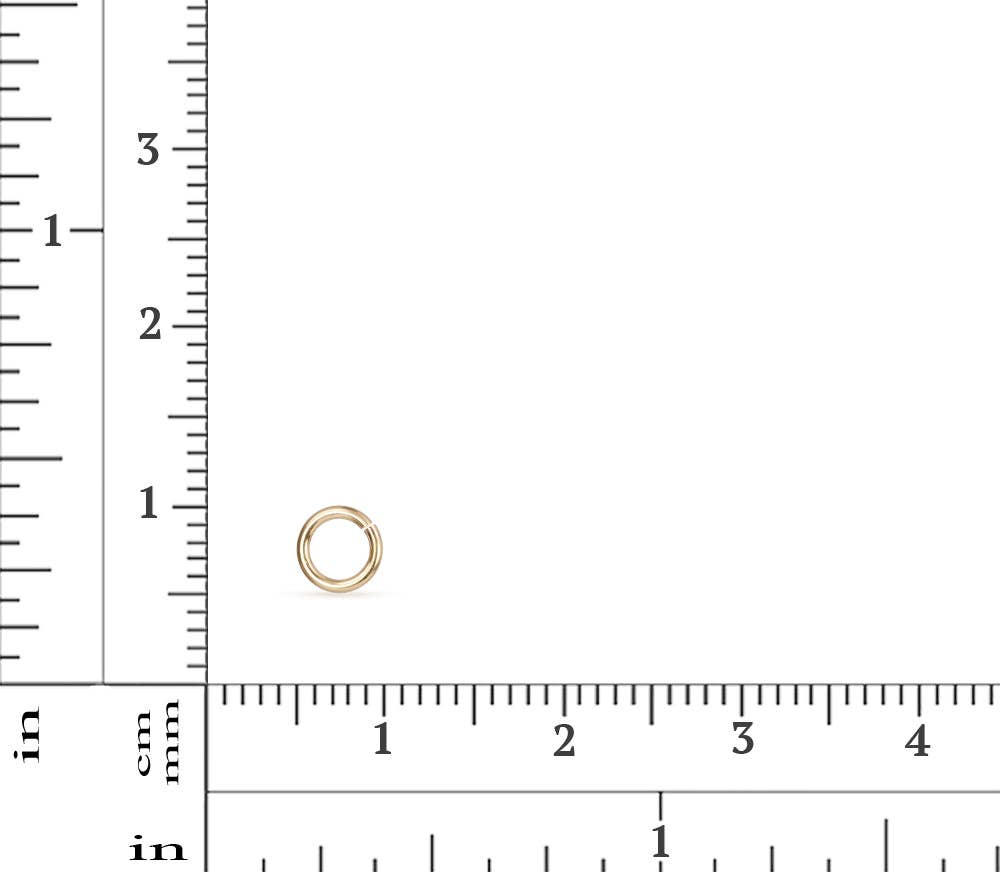 Plazko – wholesale Craft supplies – 14Kt Gold Filled 16ga 5mm Open Jump Ring - 20pcs/pack1