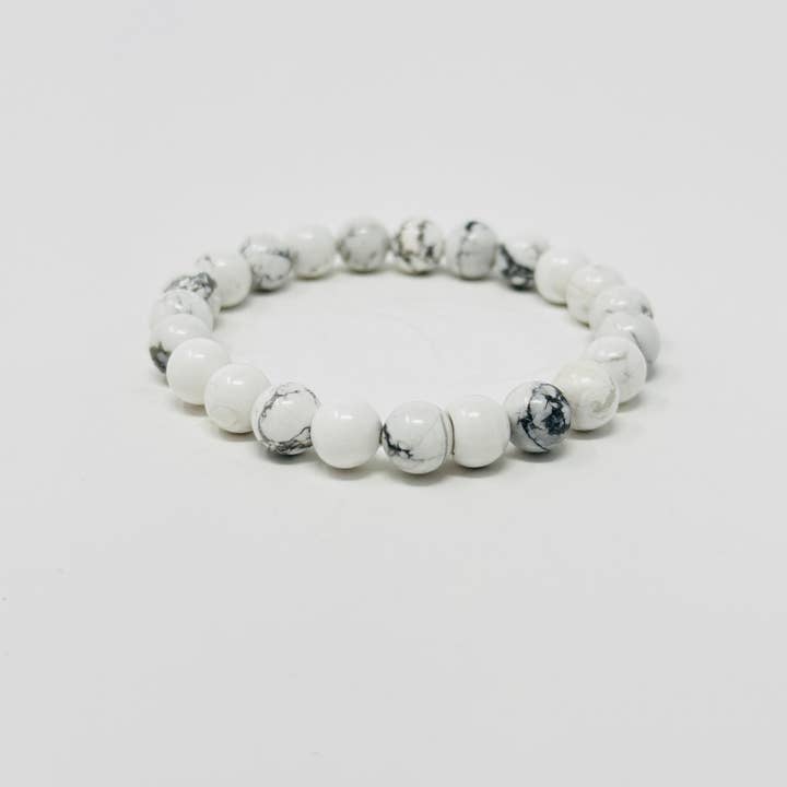 pulseira de pedra howlita por atacado de RAW SPIRIT NYC