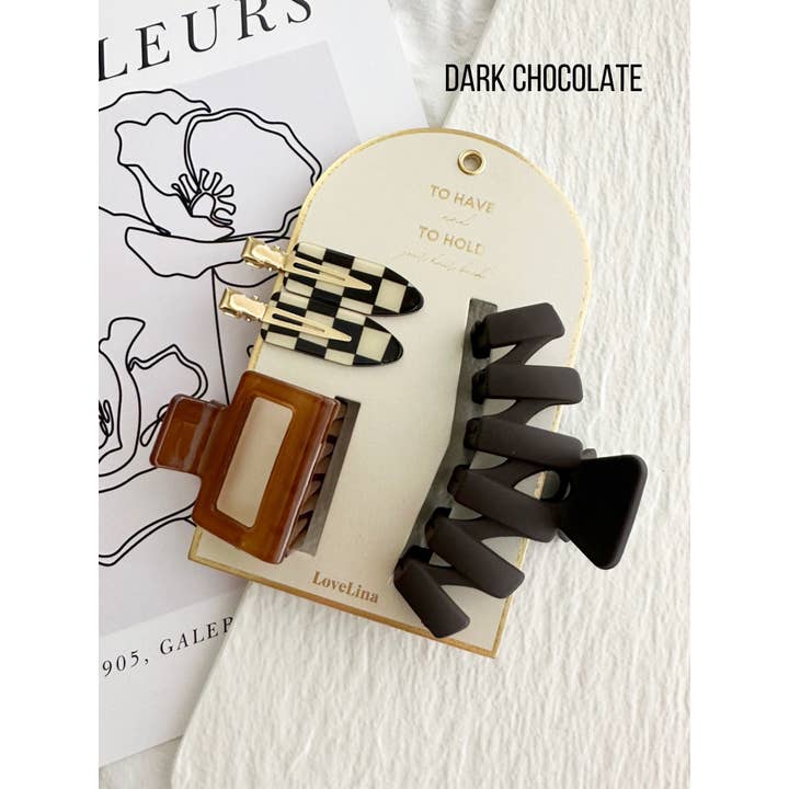 LoveLina - Wholesale Hair Accessories Set - Women's - 3-Pack Hair Clip Set - SUVO