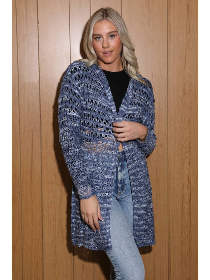 ANGIE - Wholesale Cardigan - Women's - XHN02-ASIS HOODED CARDIGAN SWEATER