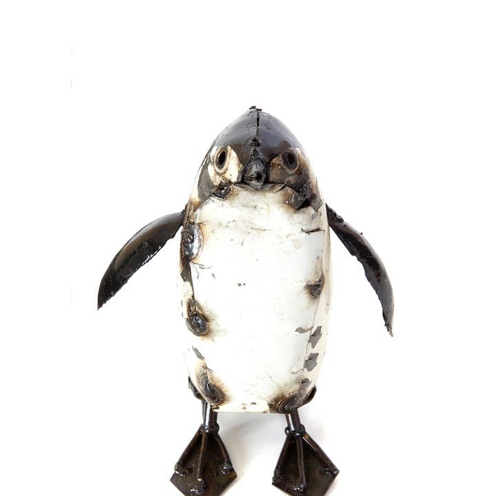 Swahili | AFRICAN MODERN - Wholesale Sculpture - Penguin Recycled Metal Sculptures