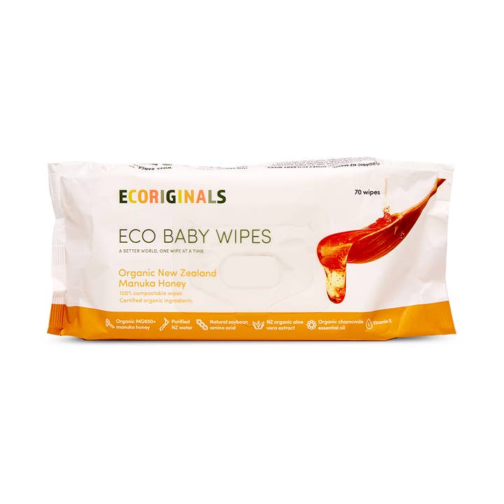 Ecoriginals - Wholesale Face & body wipes – Baby - 12 Packs Ecoriginals Biodegradable Bamboo Eco Luxury Wipes8