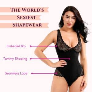 Trophy ShapeWear - Wholesale Shapewear - Women's - High Compression Bodysuit Lace Shapewear1