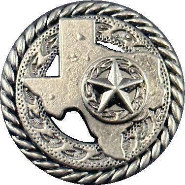 Texas Rope and Star Concho OS for wholesale by Rustic Iron Store