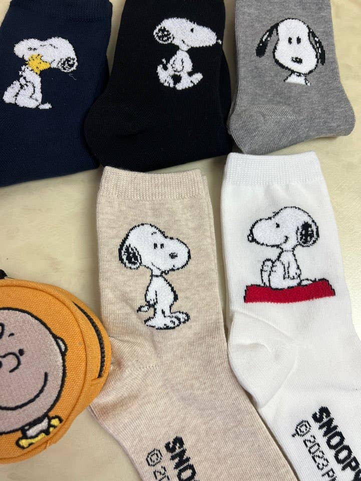 K-Wonderland – wholesale Socks – Women's – Peanuts 3D Snoopy Ankle Mid Calf Socks-Cotton ultra Soft7