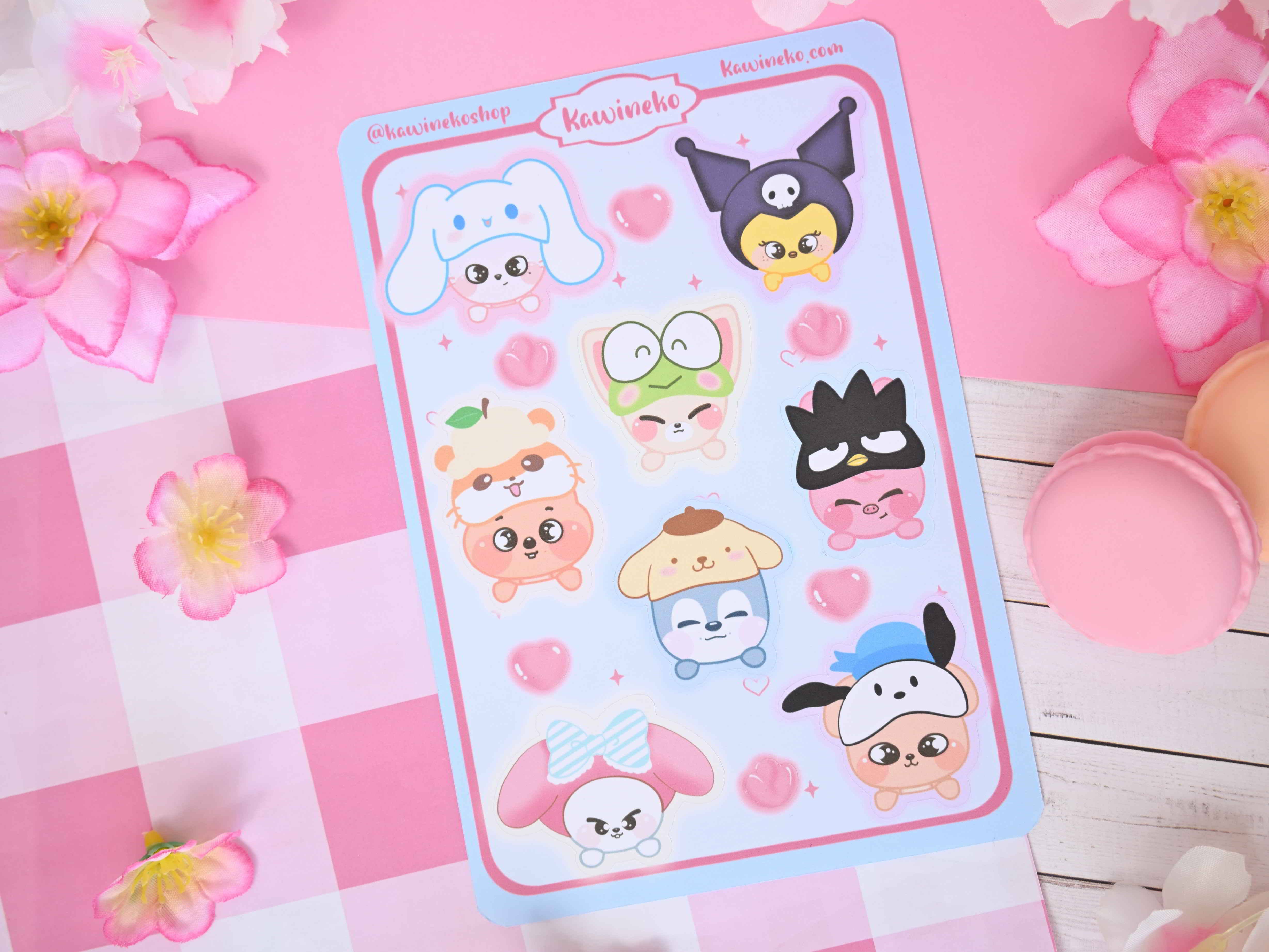 Kawineko - Wholesale Sticker - SanxSkz sticker sheet cute kpop kawaii 2