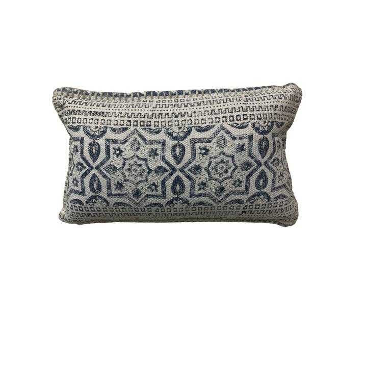 Cuscino lombare in denim blu stella e grigio per la vendita all'ingrosso da parte di Asia West