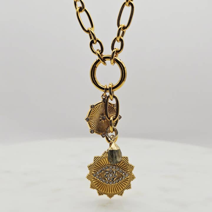 Xtraordinary Flair - Wholesale Pendant/Charm Necklace - Chunky Third Eye Necklace4
