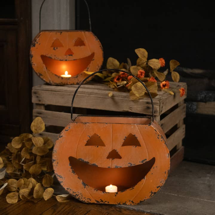 Ragon House - Wholesale Bucket/Pail - 10" HAPPY JACK O LANTERN METAL BUCKET