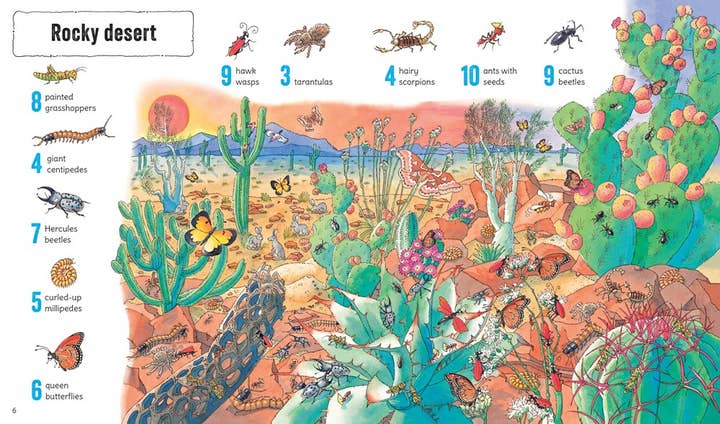 HarperCollins - Wholesale Coloring & Activity Book - Kids & Baby - 1001 Bugs To Spot : Usborne1