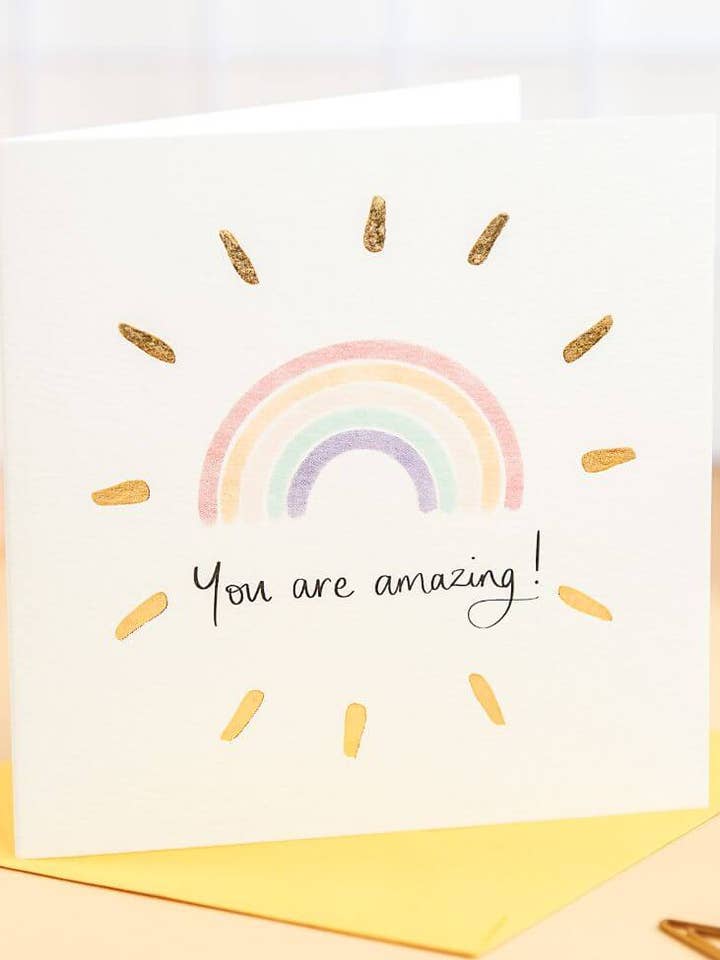 You Are Amazing - Rainbow Card for wholesale by Sunshine for Breakfast