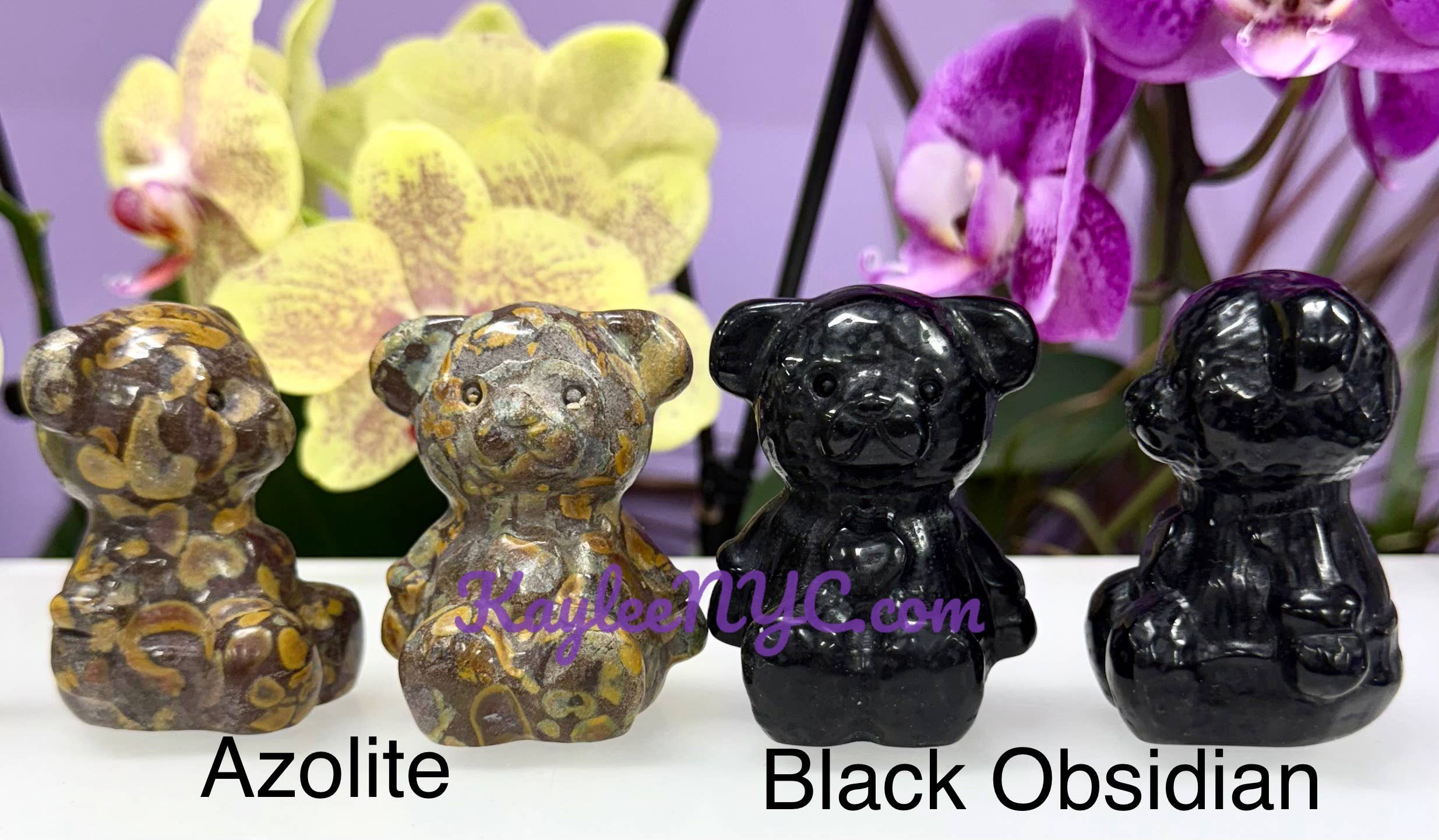 KayleeNYC – Engroshandel Spirituelle sten og krystaller – 6 cm naturlige krystalteddybjørne med helende energi6