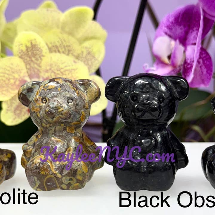 KayleeNYC – Engroshandel Spirituelle sten og krystaller – 6 cm naturlige krystalteddybjørne med helende energi6