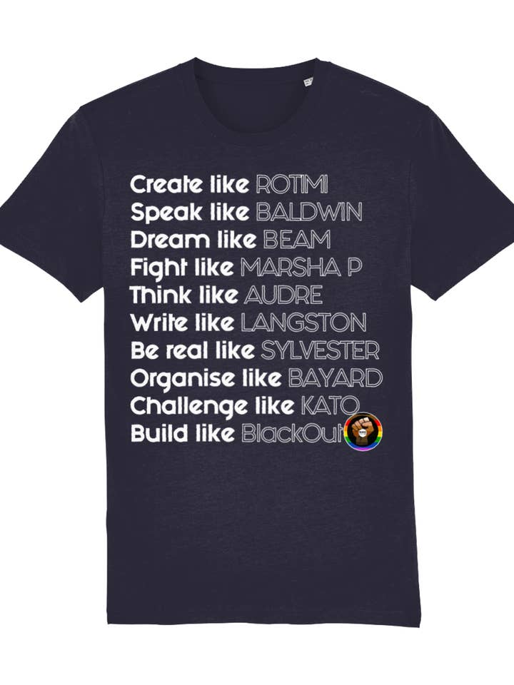 Pride Heroes Organic Cotton T-Shirt for wholesale by Unapologaytic