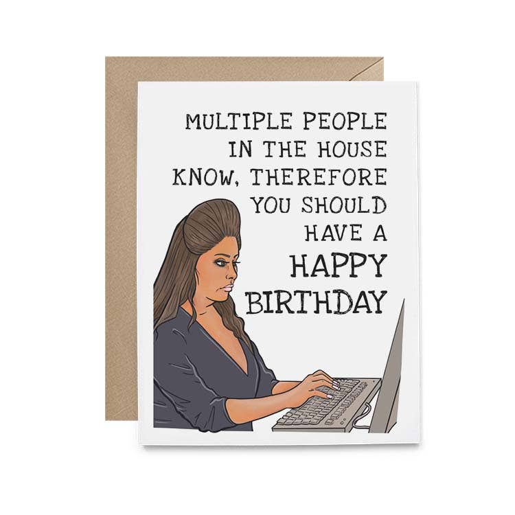Hello Harlot - Wholesale Birthday Card - Snooki Jersey Greeting Card