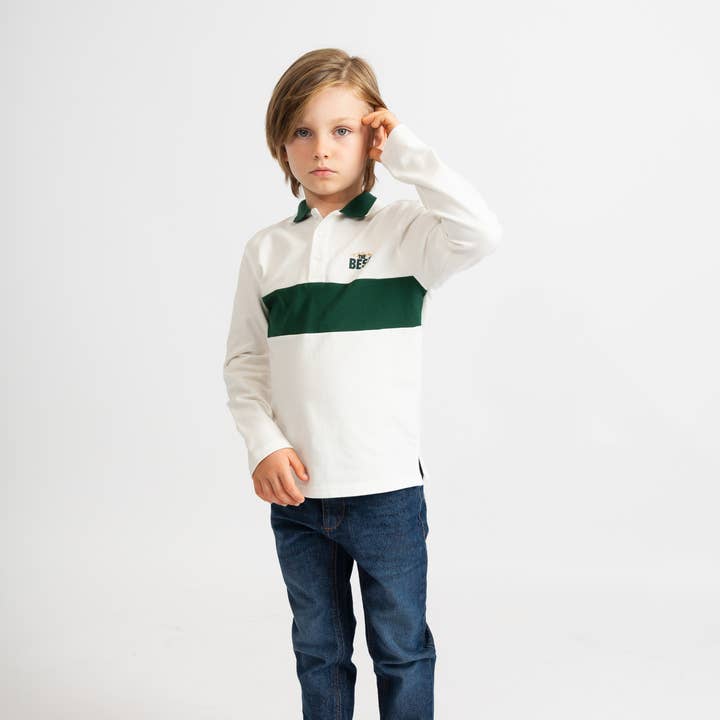 KB-ND8124-12 - Lange Mouwen Polo voor Jongen voor wholesale door Ativo Kids