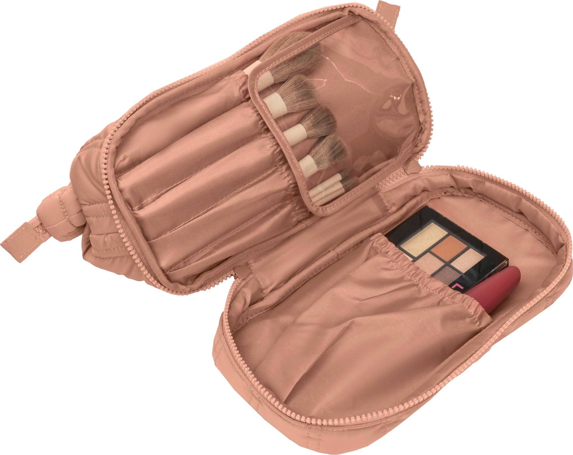 Magid – wholesale Toiletry bag – women's – Max Studio Tubular Quilted Nylon Toiletry Pouch18