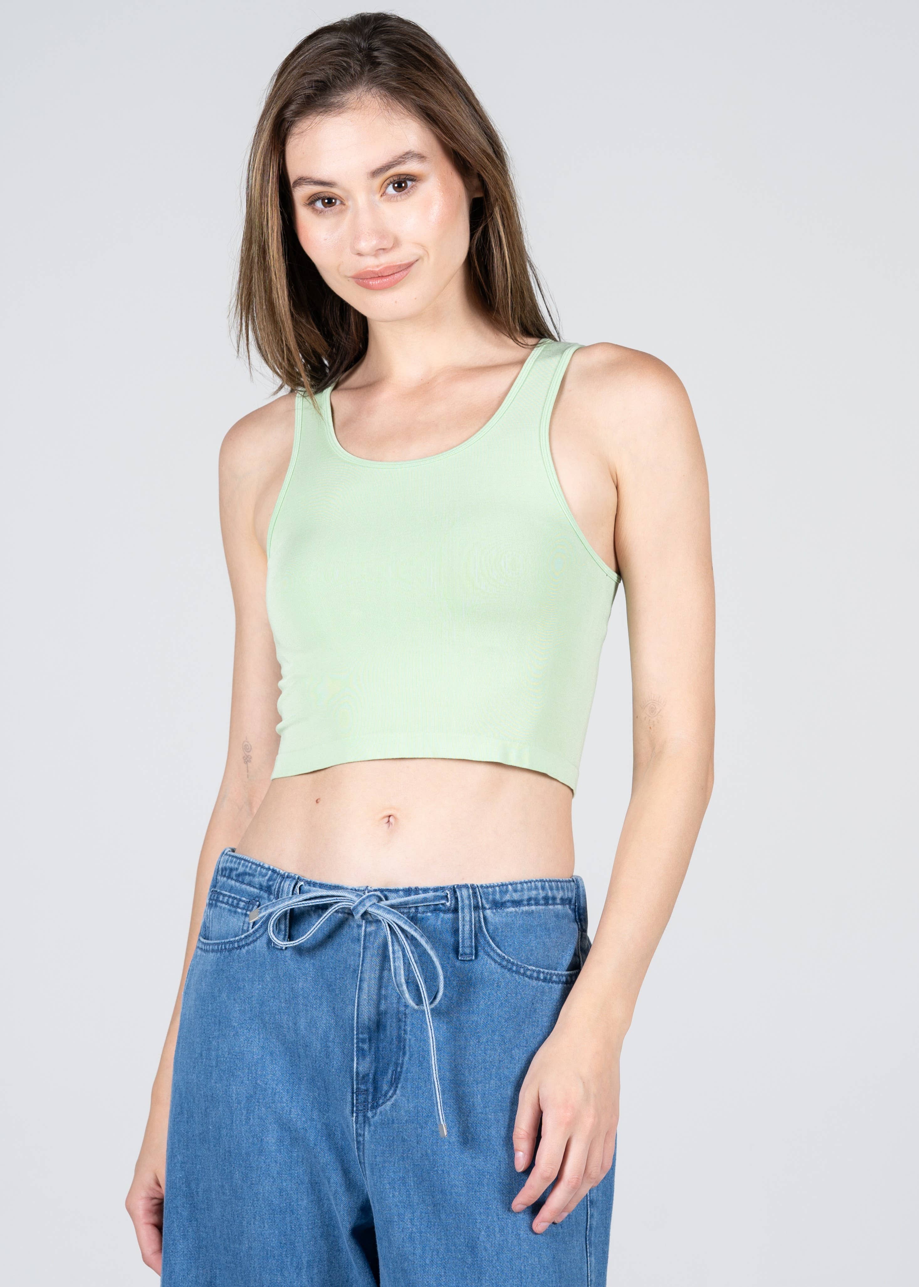 C'est Moi Clothing Co - Wholesale Tank Top - Women's - Bamboo Crop Tank Top- CEBT11052