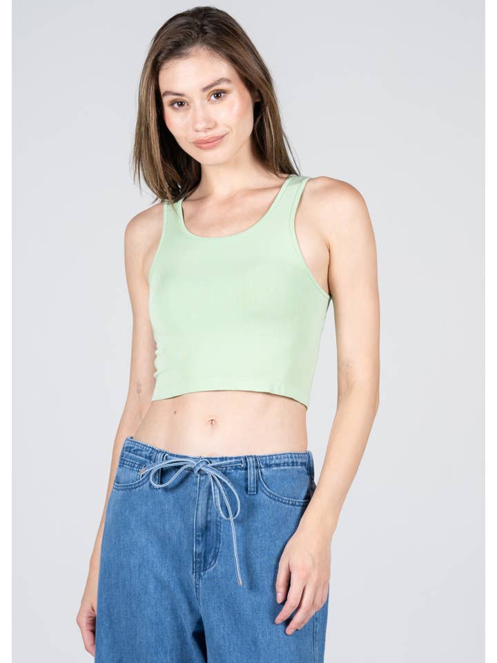 C'est Moi Clothing Co - Wholesale Tank Top - Women's - Bamboo Crop Tank Top- CEBT11052