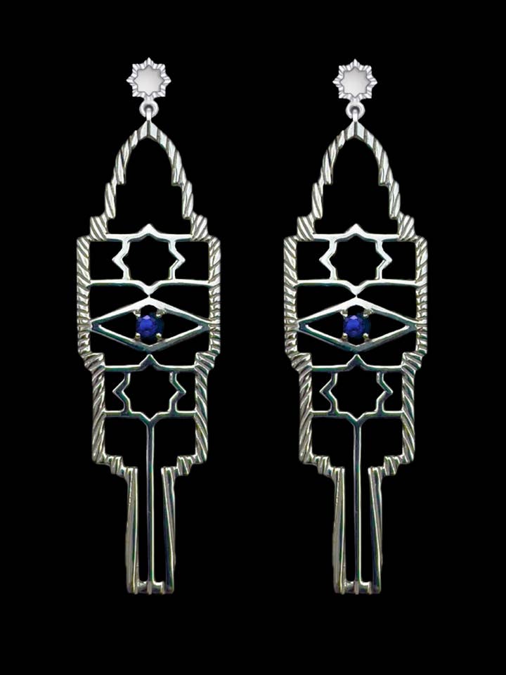 Safir Palais Earrings for wholesale by SHE ARCHIVES