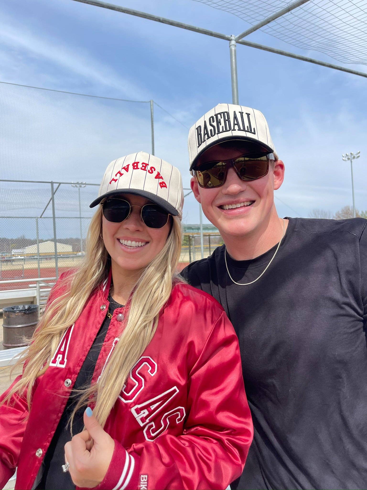 KENZKUSTOMZ - Wholesale Trucker Hat - Women's - BASEBALL - Red on Black Stripe Vintage Hat5