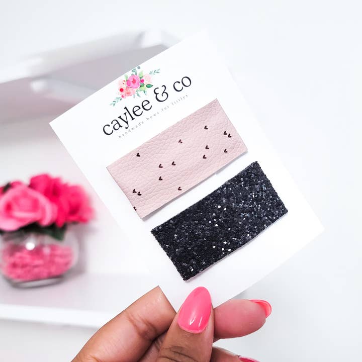 Snap Clips - Littlest Hearts Set pour la vente par Caylee & Co