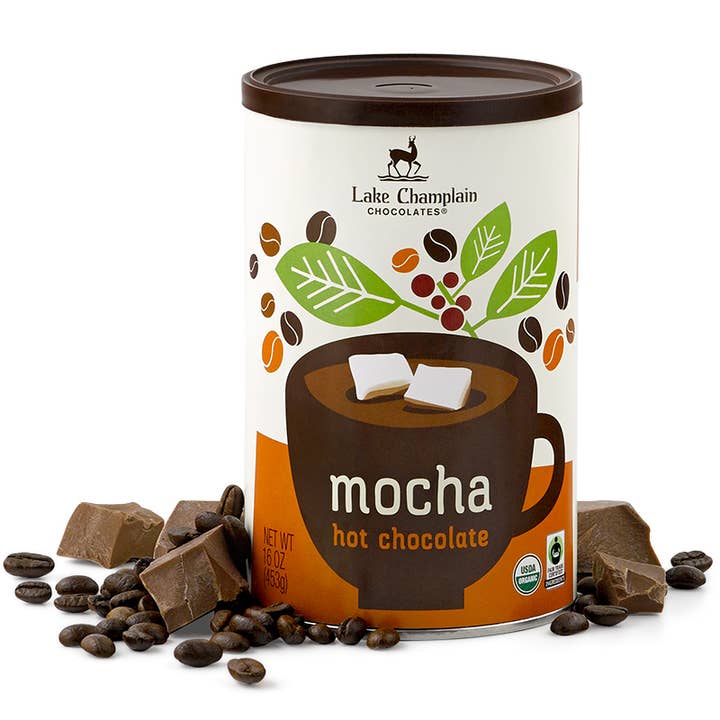 Hot Chocolate Mix, Mocha, Organic & Fair Trade for wholesale by Lake Champlain Chocolates
