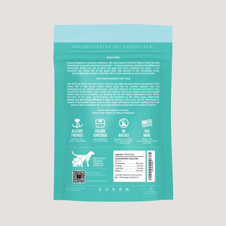 Natural Rapport - Vente Friandises – chien - La seule carpe argentée déshydratée dont les chiens ont besoin