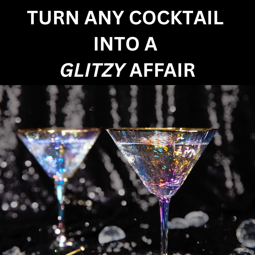 Sister.ly Drinkware – wholesale Cocktail-/likörglas – Iriserande handgjorda hamrade Martini-glasögon3