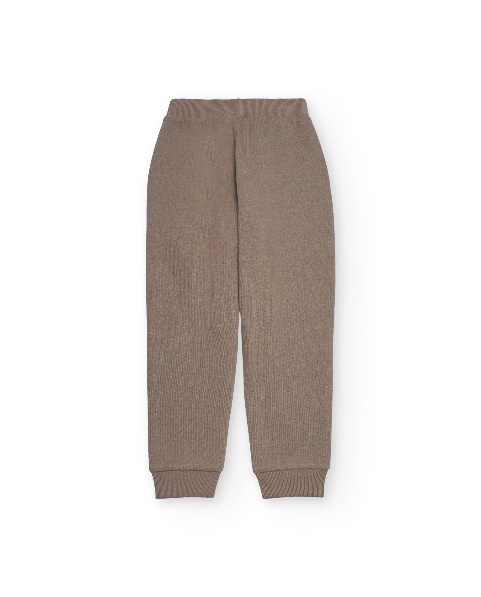 tuc tuc - Wholesale Pants - Kids - Taupe jogger pants for boys with an elastic waistband1