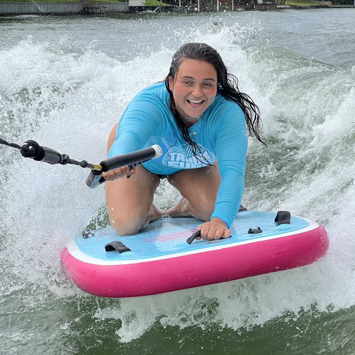 TANDM Surf – wholesale Uppblåsbara leksaker – TANDM Surf tandem bodyboard med uppblåsbart luftsystem – som sett på Shark Tank1