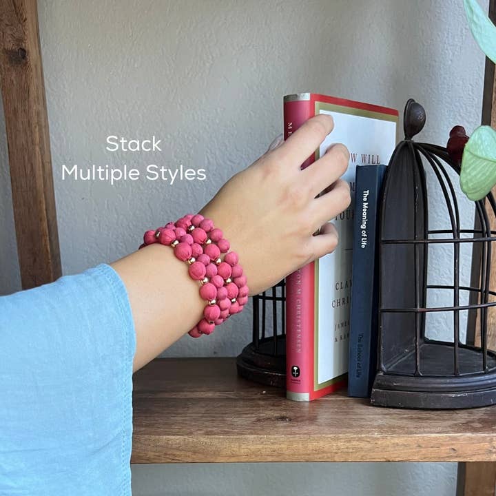 Humble Hilo – Großhandel Perlenarmband – Humble Hilo Sari Schmuck, Textilperlen- und Metallperlenarmband39