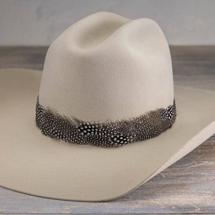 Feather Hat Band - Birch for wholesale by Willow Lane Hat Co.