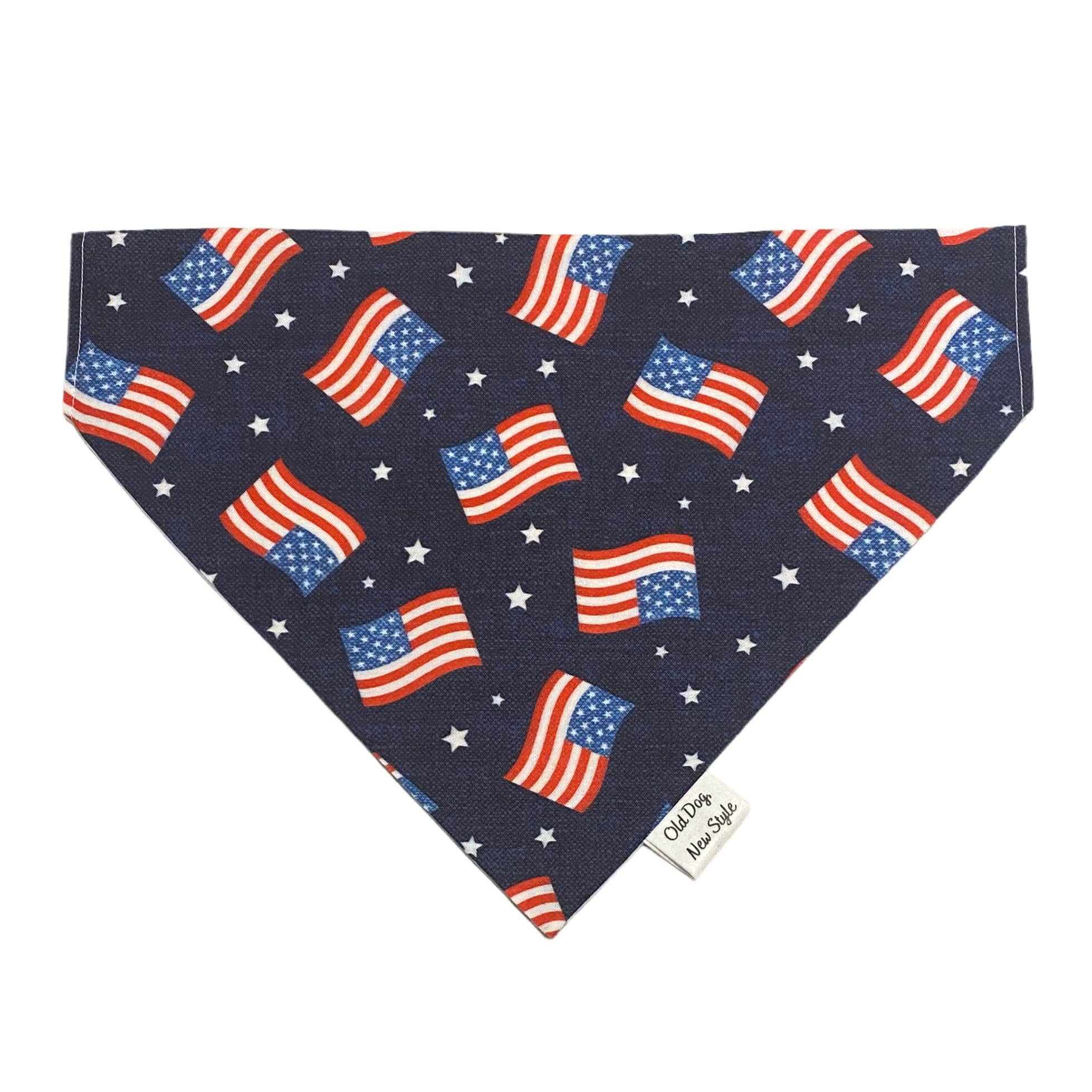 Old Dog, New Style – Großhandel Haustier-Bandana – Hund – Hundebandana mit amerikanischer Flagge1