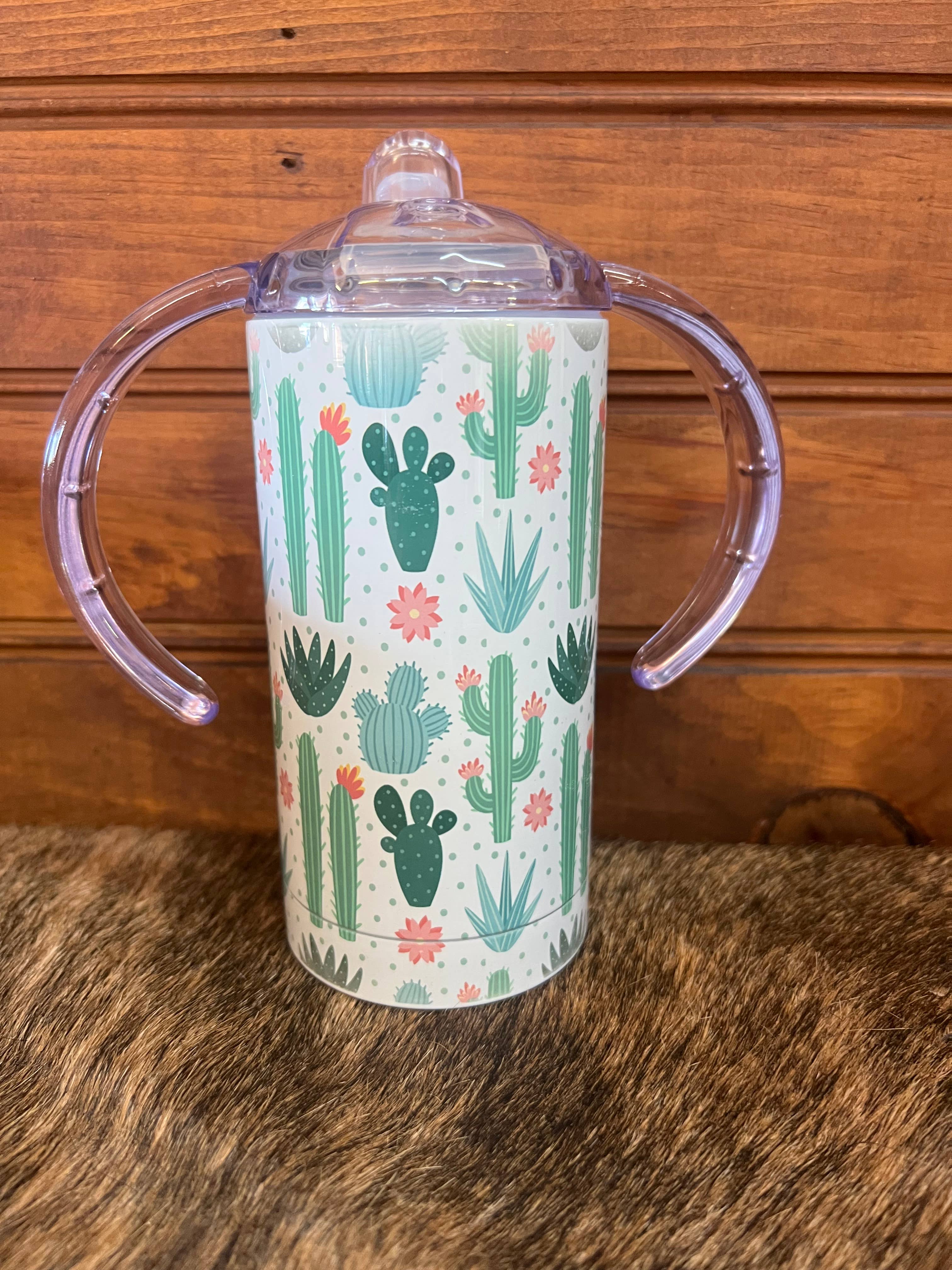 Leather & Soul Wholesale - Wholesale Drinking Glass/Cup - Kids & Baby - Cactus Sippy Cup