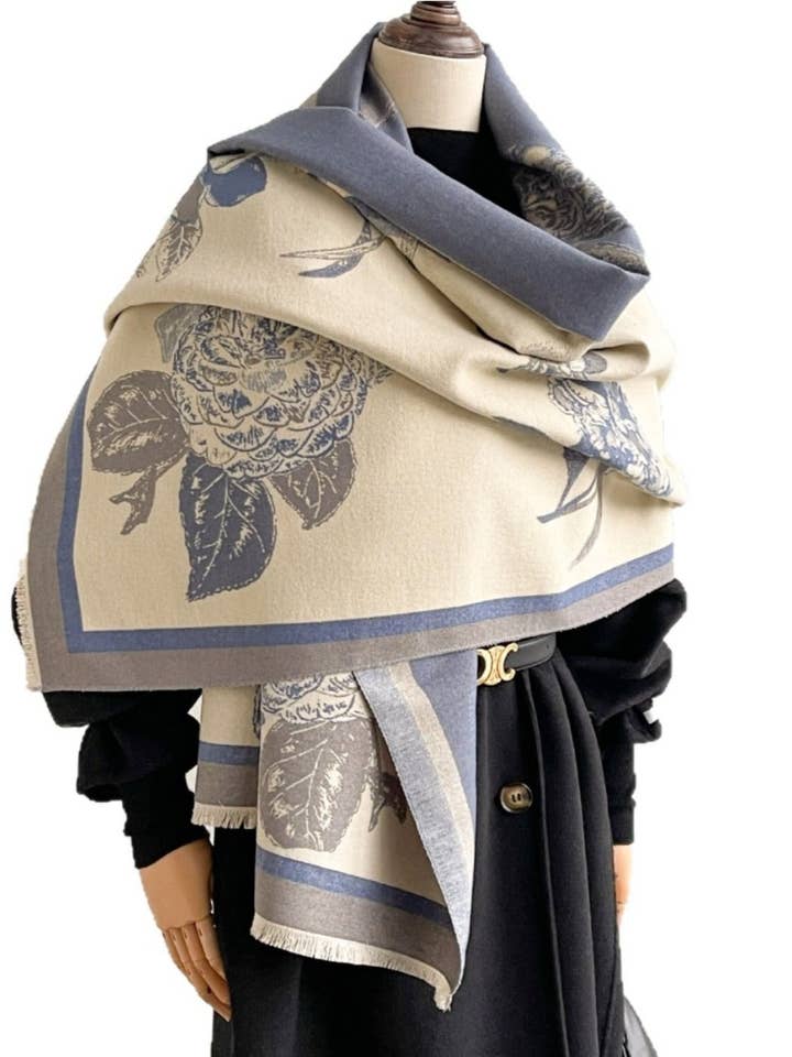 Scarvii - Vintage Floral Print Shawl & Scarf for wholesale by Funkyrel® Atzbranding Limited