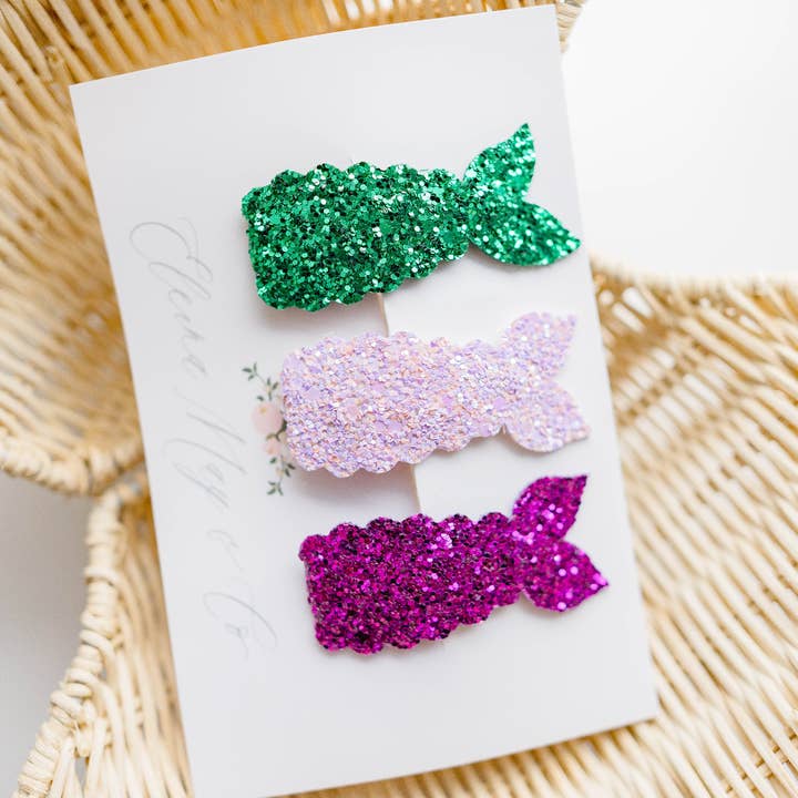 Mermaid Snap Clip SET - Ariel for wholesale by Eleina May and Co