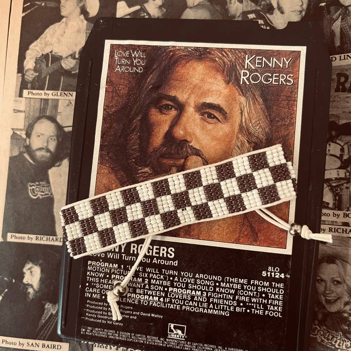 BROWN CHECK BRACELET for wholesale by Rodeo Hippie