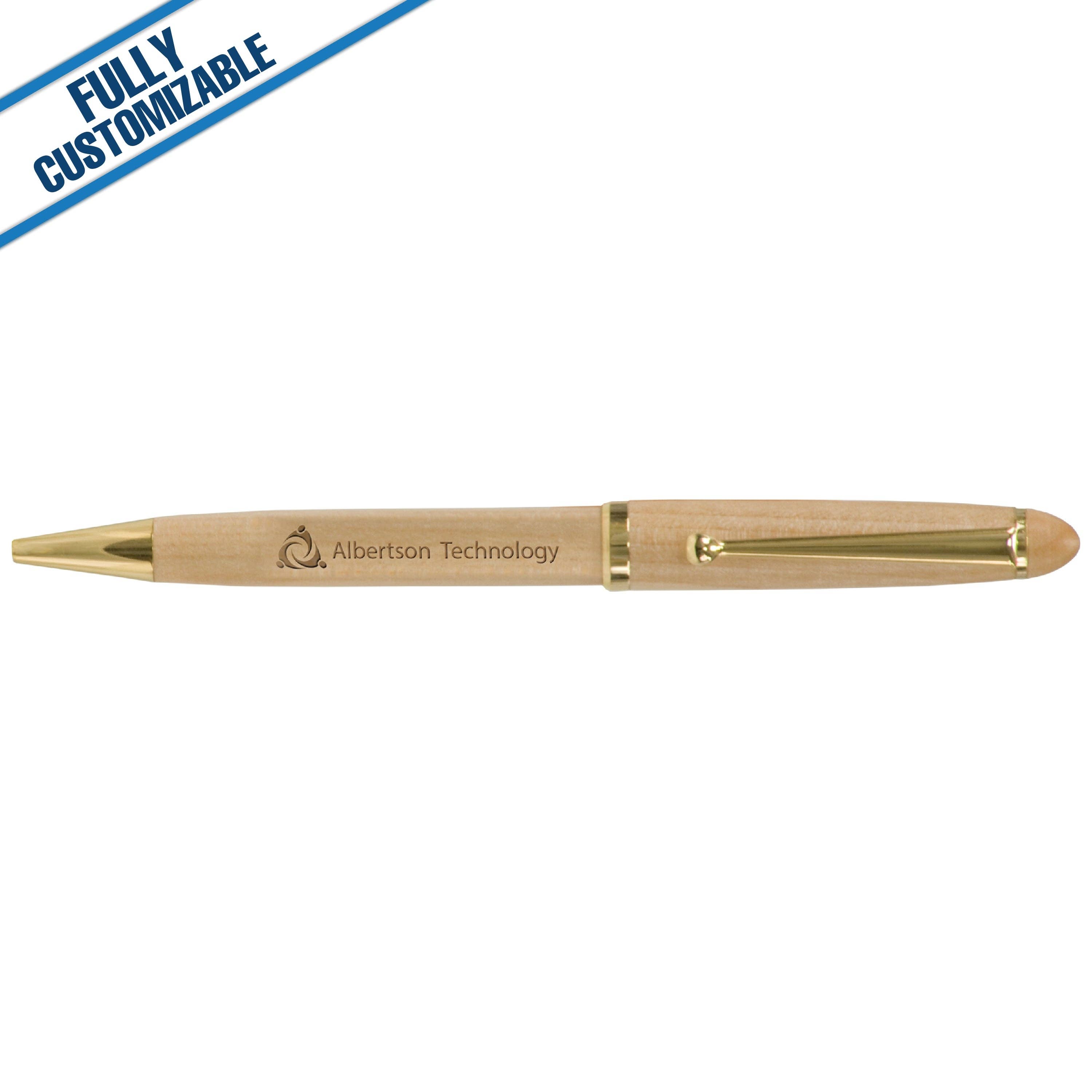 GiftWorksPlus - Wholesale Pen - Wide Bamboo/Maple/Rosewood Pen - Fully Customizable1