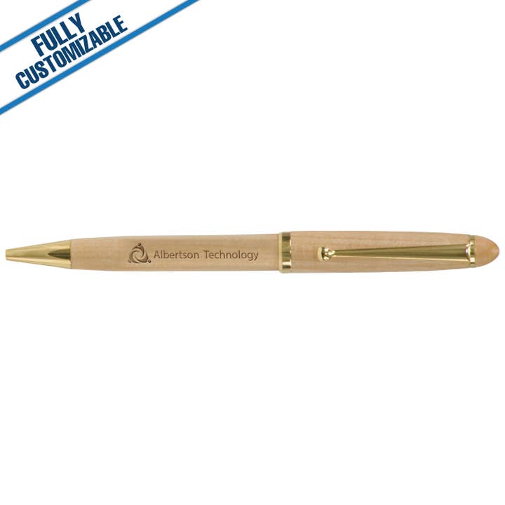 GiftWorksPlus - Wholesale Pen - Wide Bamboo/Maple/Rosewood Pen - Fully Customizable1