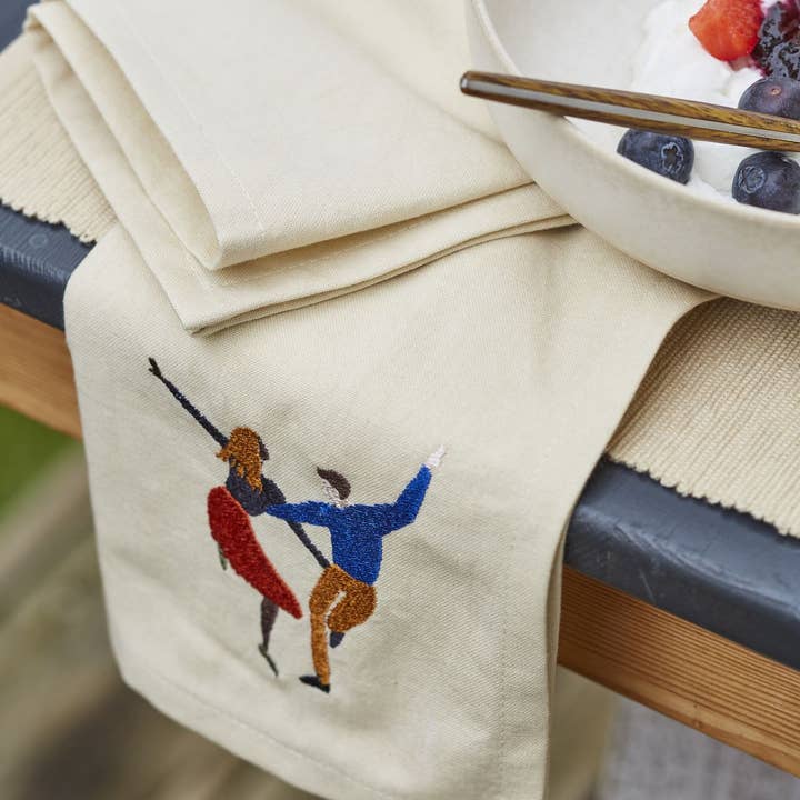 Sylvie Thiriez - Wholesale Dinner & Cloth Napkin - Napkin Central park beige2