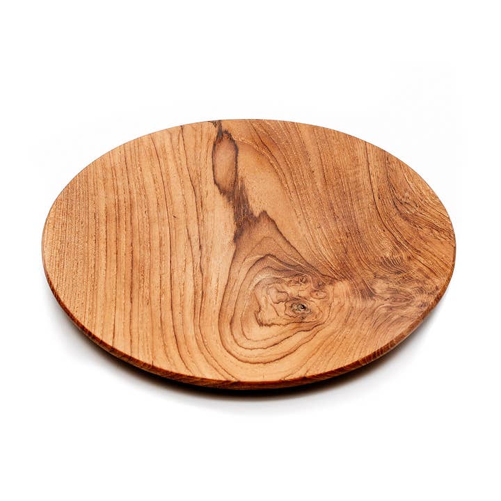 The Teak Root Runde Tallerken - L for engroshandel hos Bazar Bizar Living