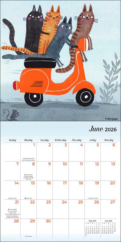 Simon & Schuster - Wholesale Calendar - Feline 2026 Mini Wall Calendar by Terry  Runyan3