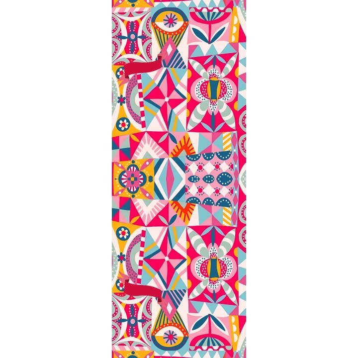 Geometric Playground Print Merino Wool Designer Scarf for wholesale by Namaskar Australia