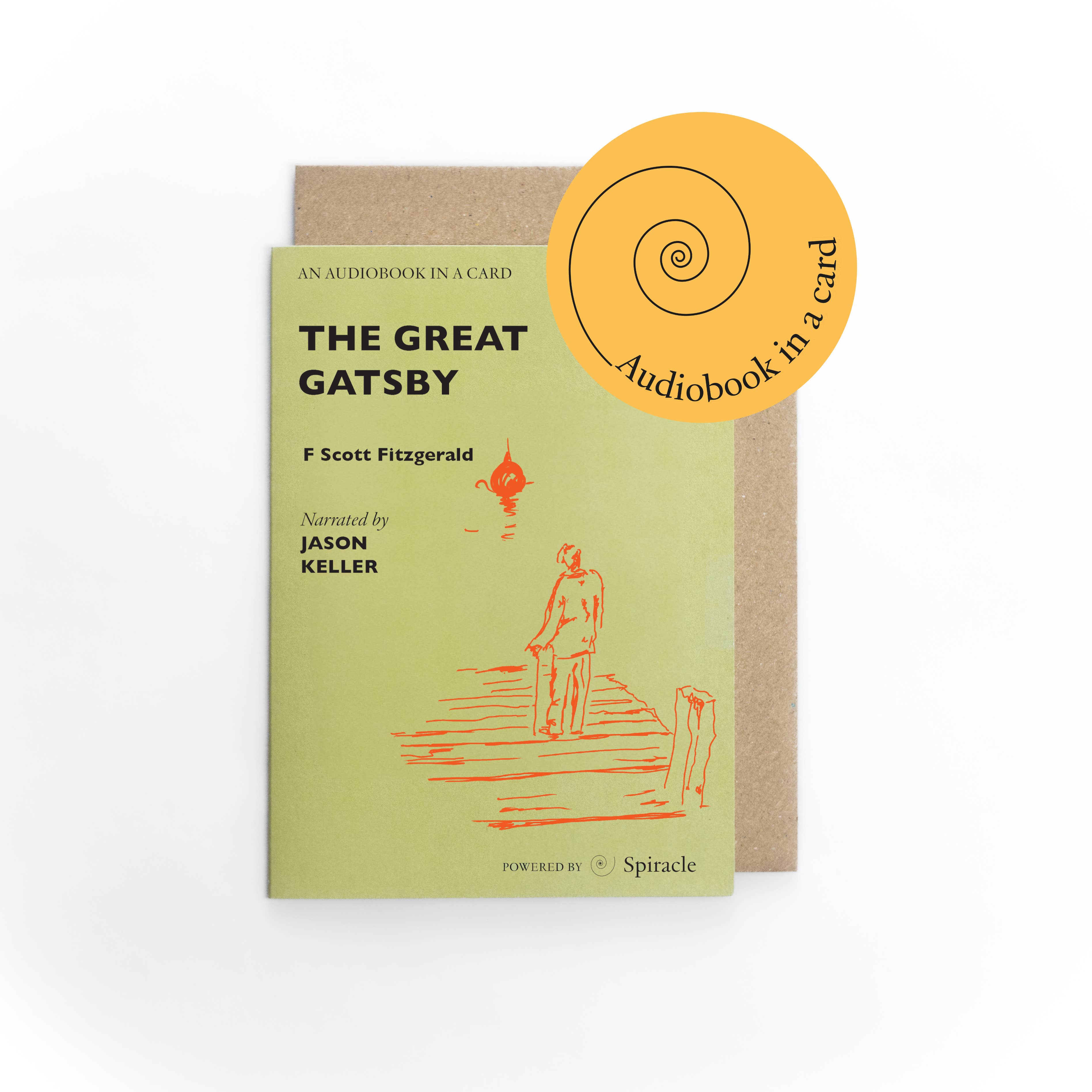 Spiracle Audiobooks – wholesale Everyday greeting card – Audiobook in a Card: The Great Gatsby6