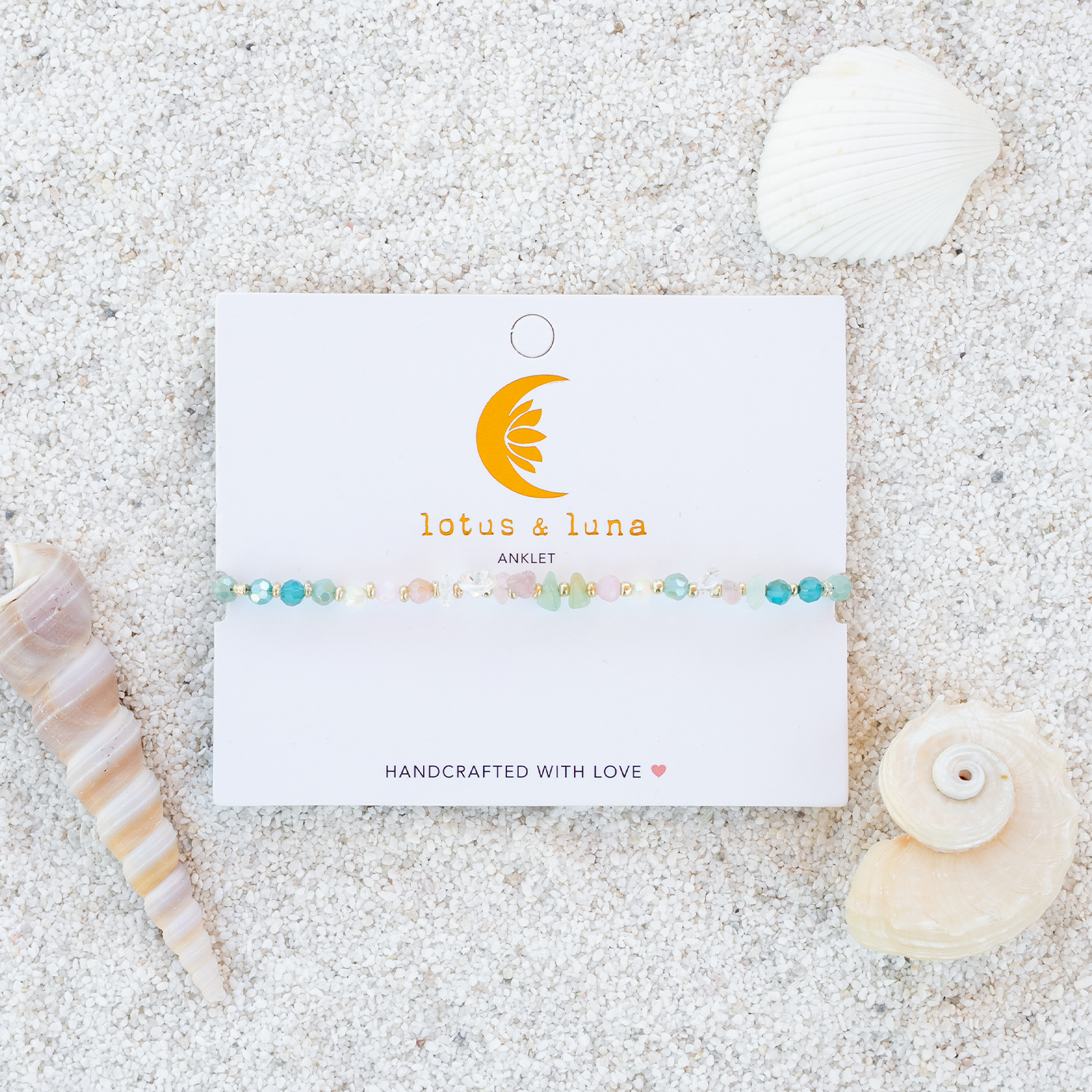 Lotus and Luna – Engroshandel Ankelkæde – Brillant Glimmer Ankelkæde0