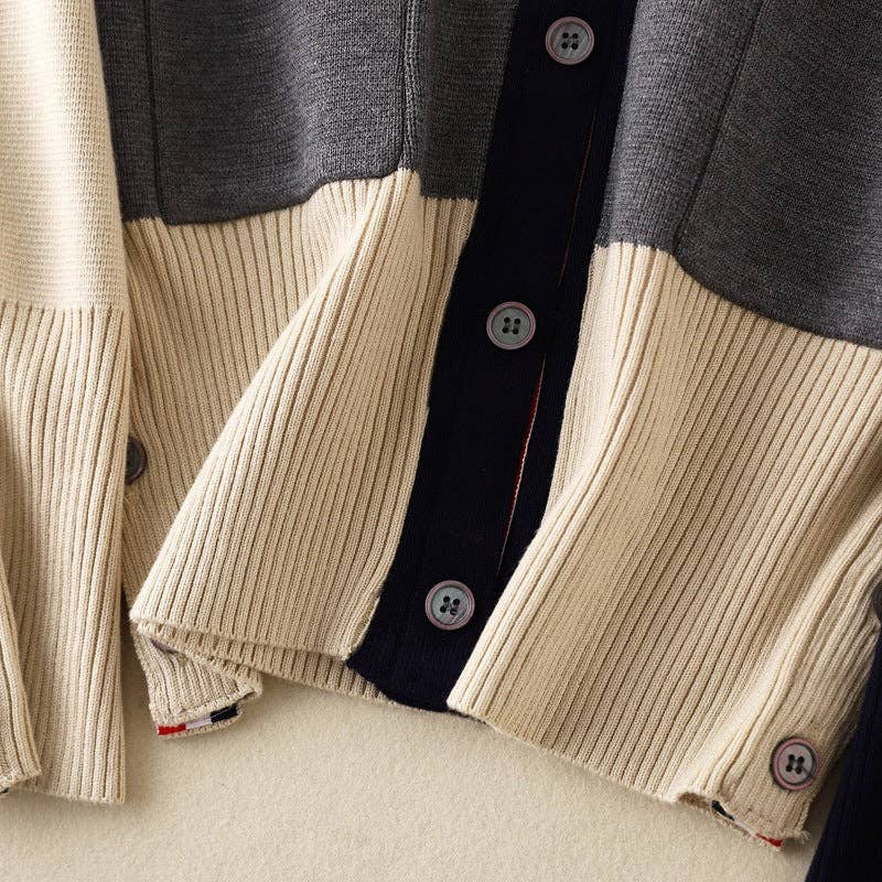 C2 Cardigan in maglia monopetto da donna con scollo a V Splice 5024 in vendita all'ingrosso su Faire5