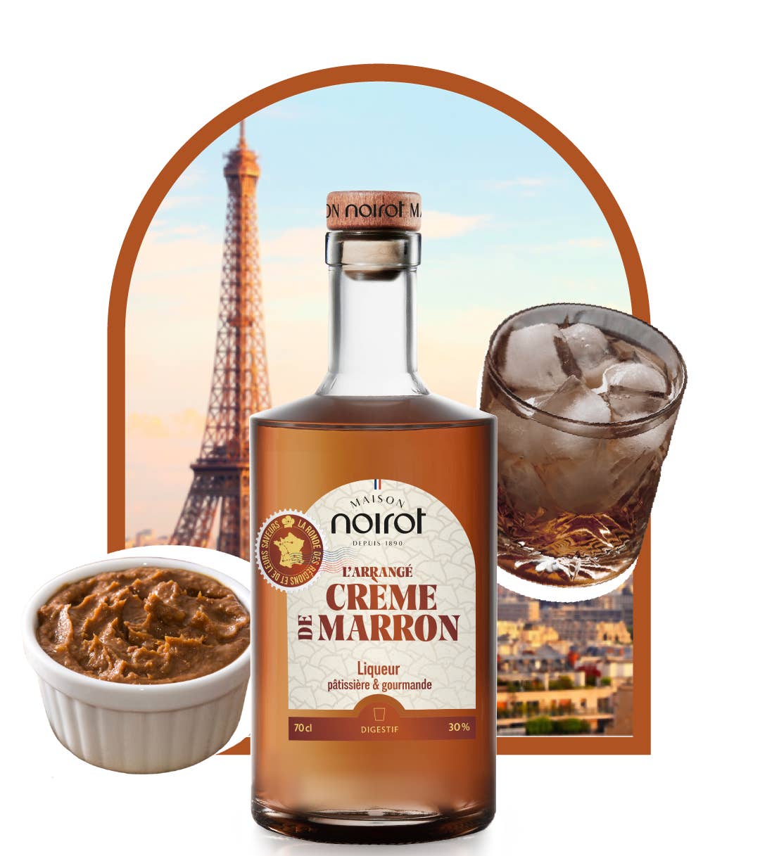 Antésite - Maison Noirot - Wholesale Rum - L'Arrangé Chestnut Cream 70 cl 30% vol