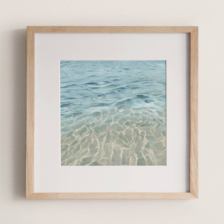 'Clear My Head' Coastal Blue Water Art Print + Wall Decor for wholesale by Coleman Senecal Art