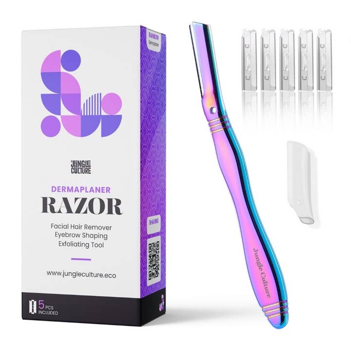 Jungle Culture - Wholesale Eyebrow Razor/Shaper - Dermaplaner Eyebrow Razor - Reusable Metal Razors (Shaper)